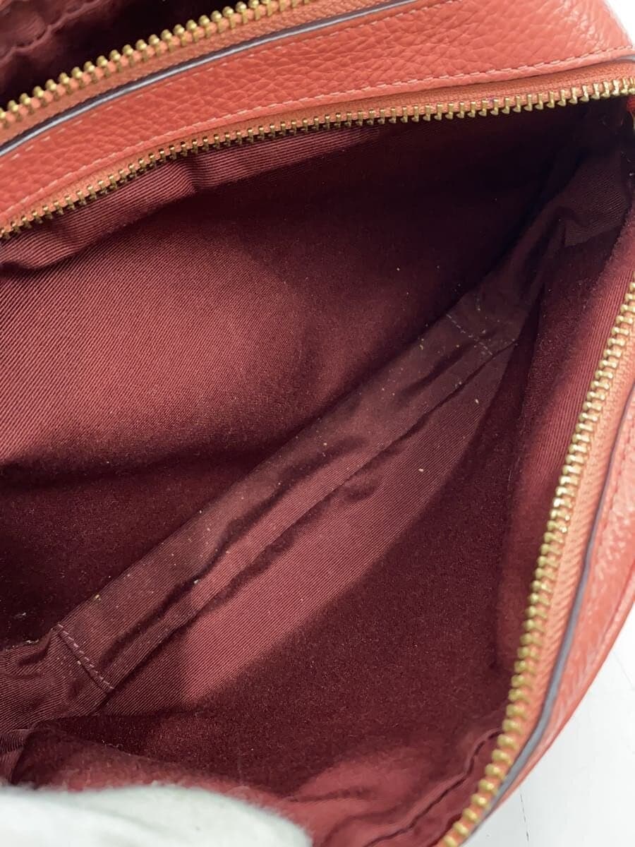 COACH Shoulder Bag Leather PNK All Over Pattern 7