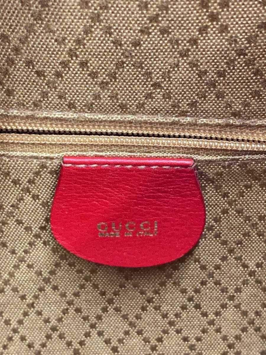 GUCCI backpack leather RED 5
