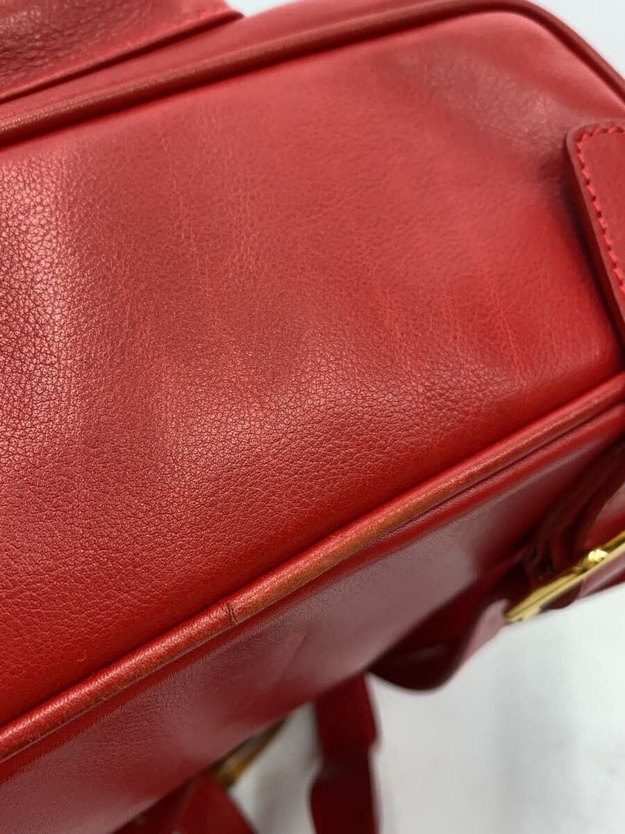 GUCCI backpack leather RED 9