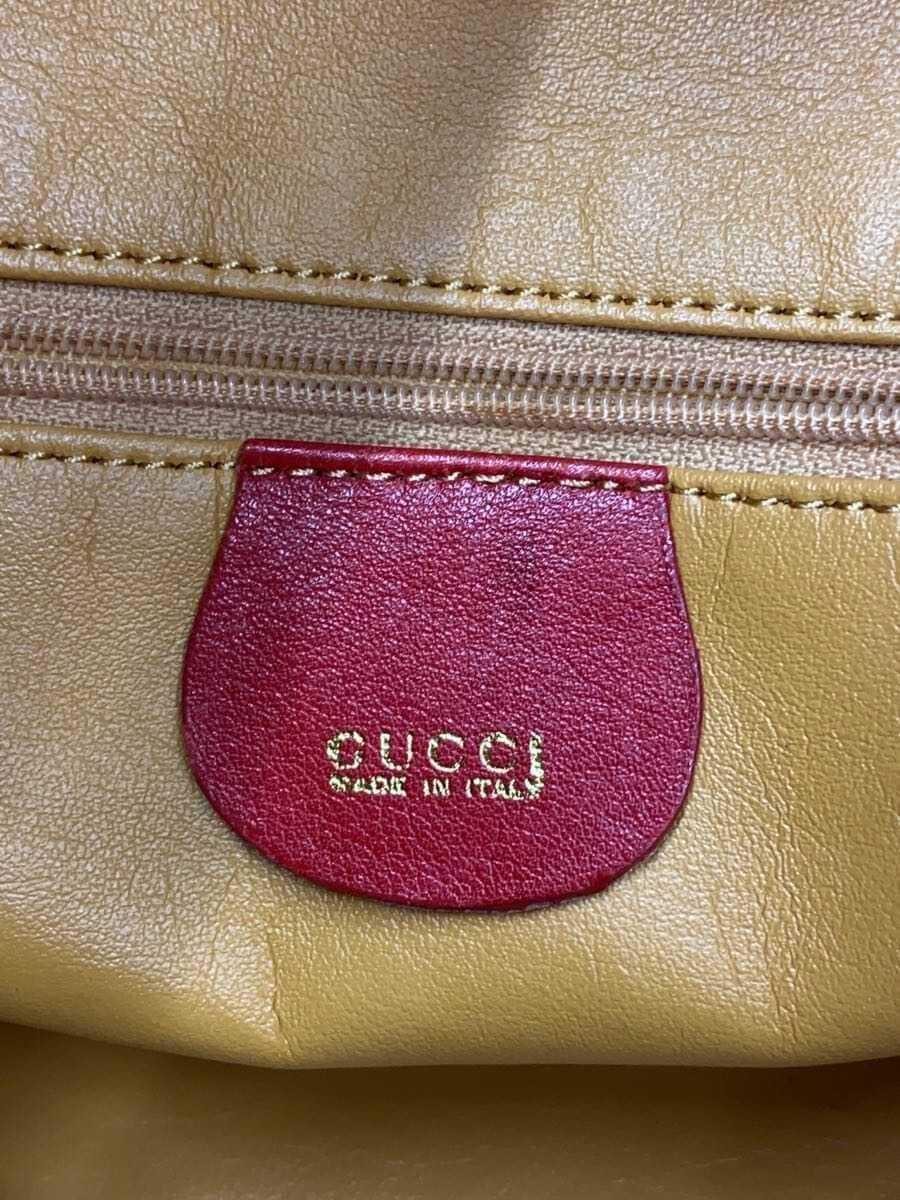 GUCCI shoulder bag leather RED 5