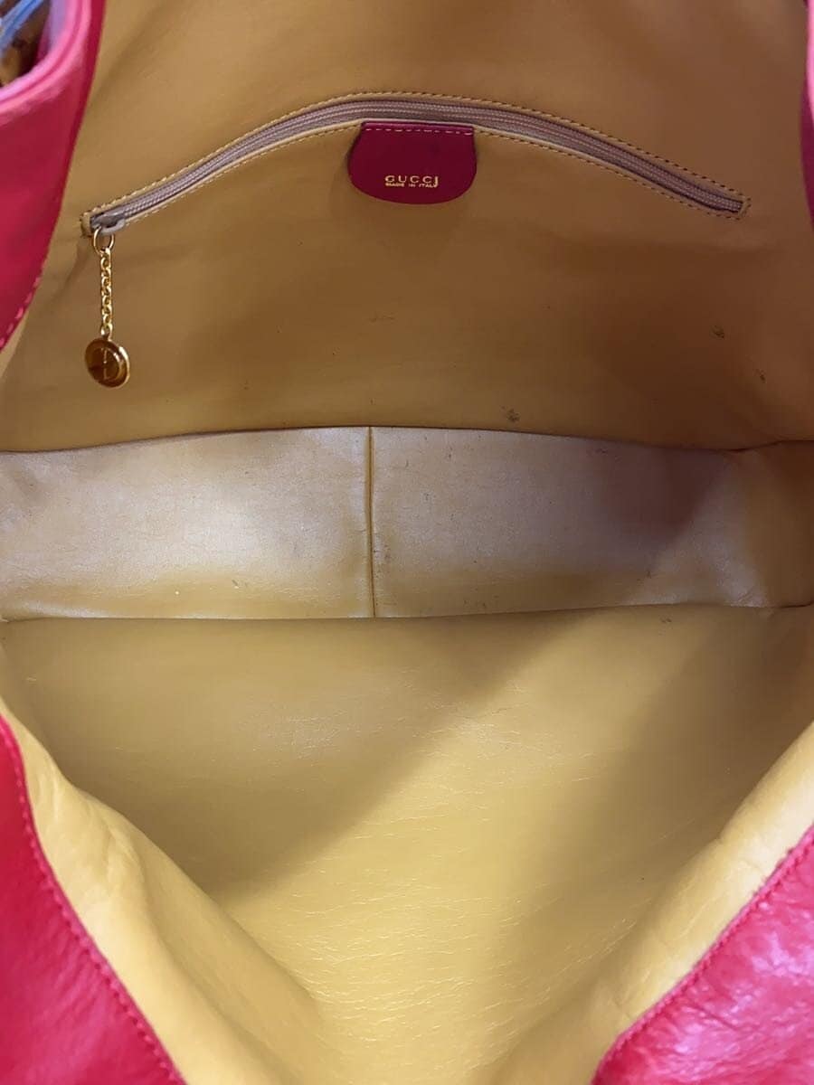 GUCCI shoulder bag leather RED 6