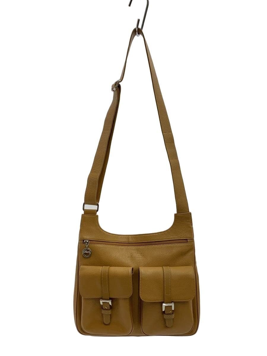 LONGCHAMP Shoulder Bag Leather CML Solid