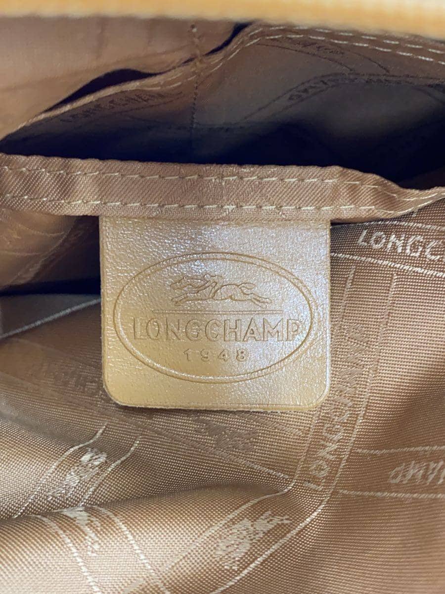 LONGCHAMP Shoulder Bag Leather CML Solid 5