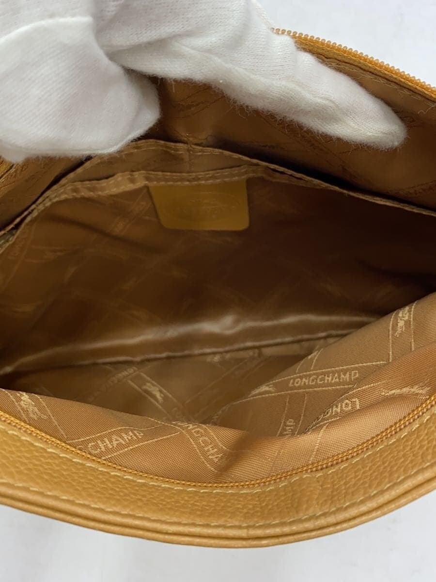 LONGCHAMP Shoulder Bag Leather CML Solid 6