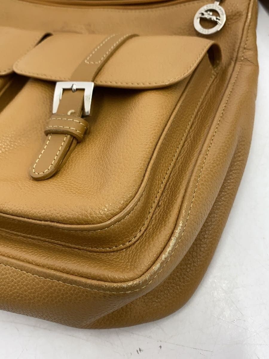 LONGCHAMP Shoulder Bag Leather CML Solid 9