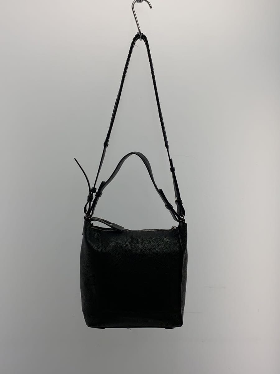 ALLSAINTS Shoulder Bag Leather BLK 3