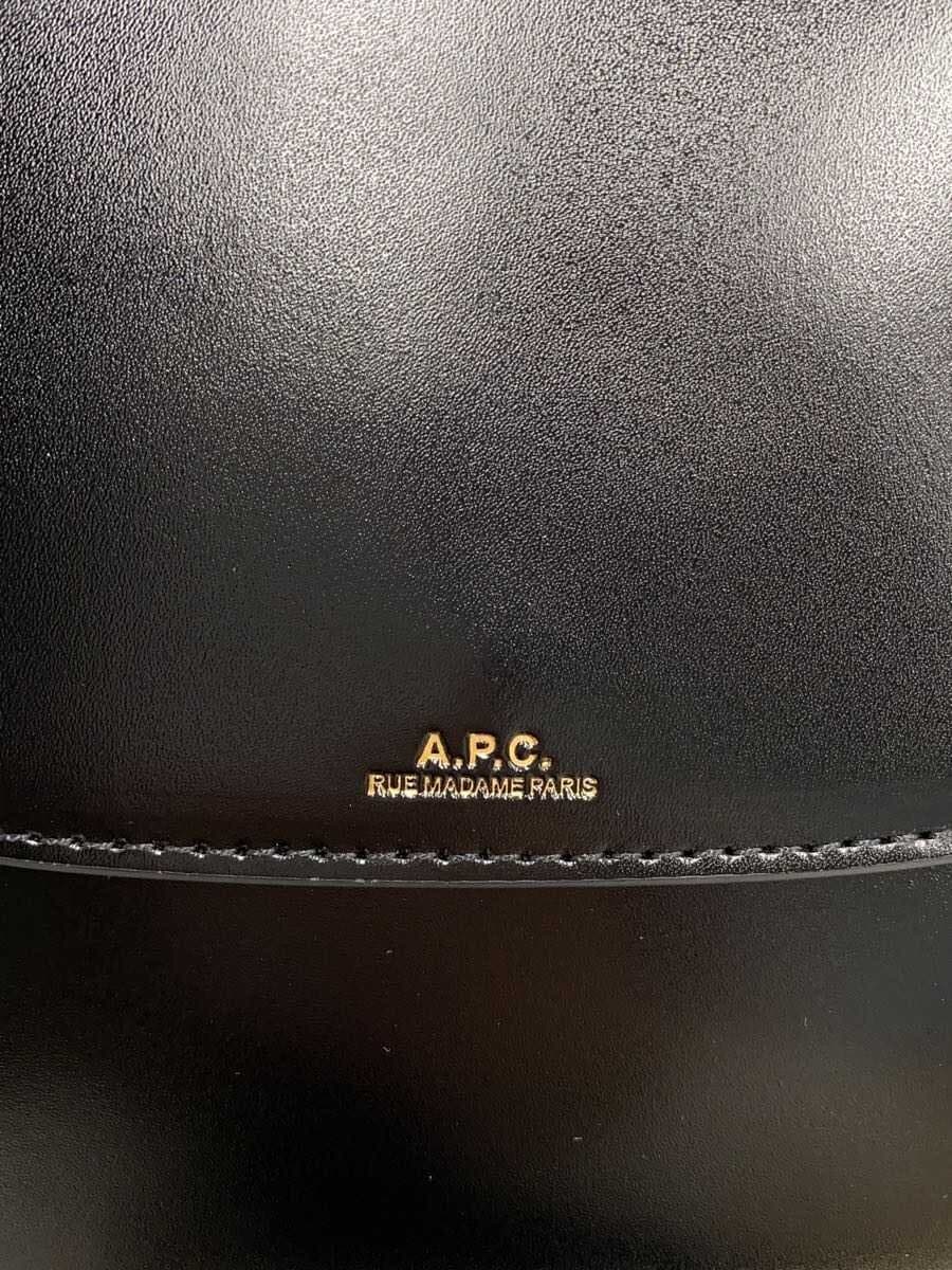 A.P.C. Shoulder Bag Faux Leather BLK 5