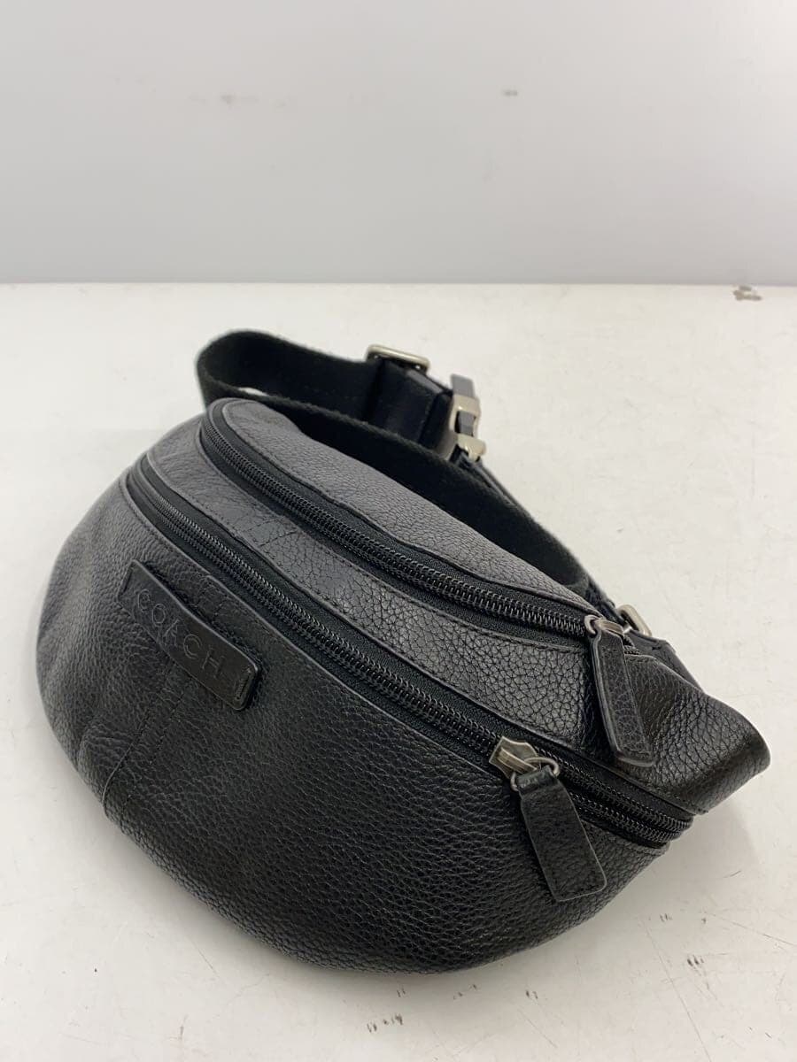 COACH Waist Bag Leather BLK Solid F77233 2