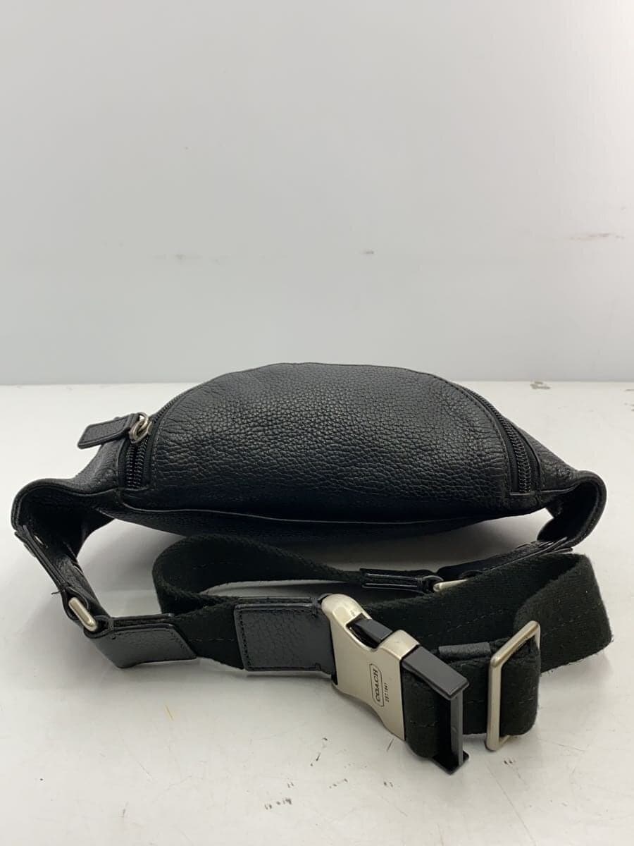 COACH Waist Bag Leather BLK Solid F77233 3