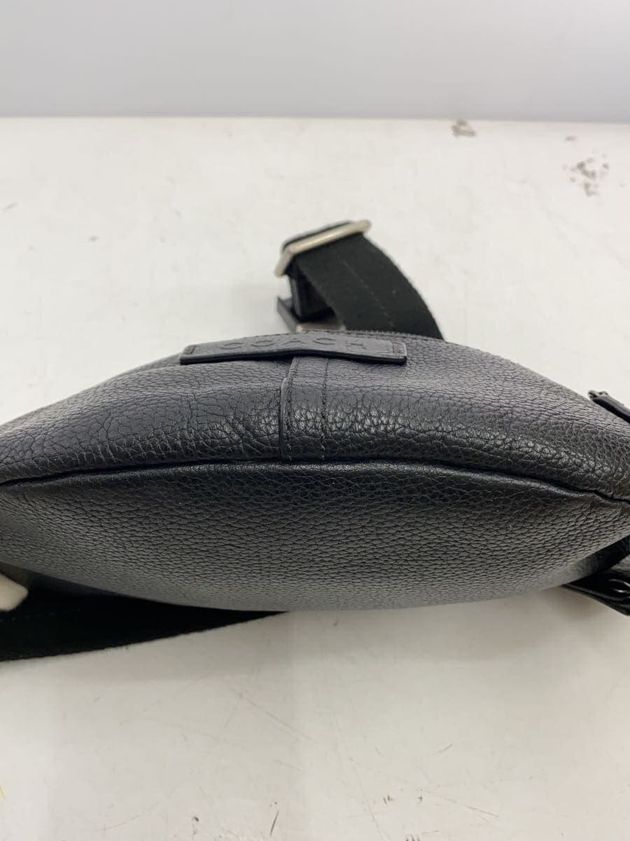 COACH Waist Bag Leather BLK Solid F77233 4