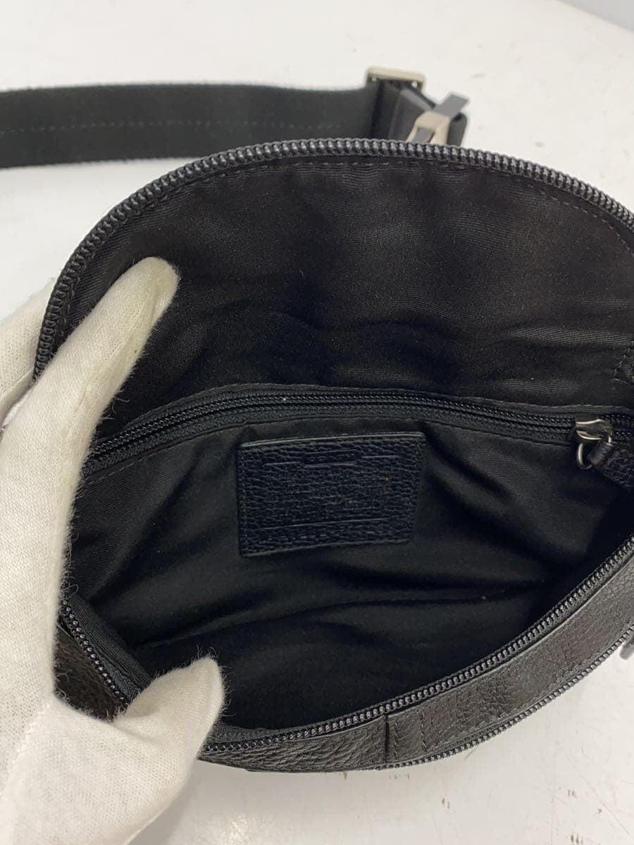 COACH Waist Bag Leather BLK Solid F77233 6