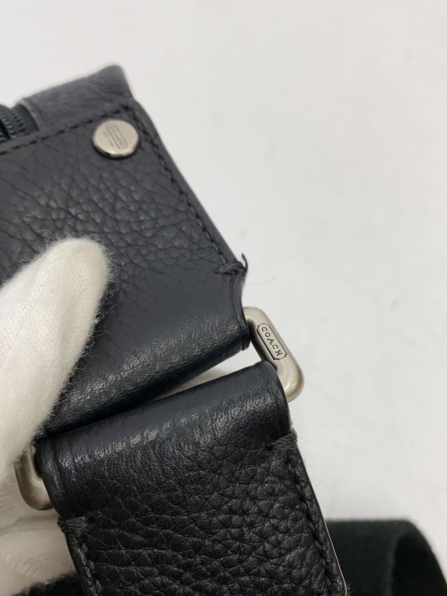 COACH Waist Bag Leather BLK Solid F77233 8