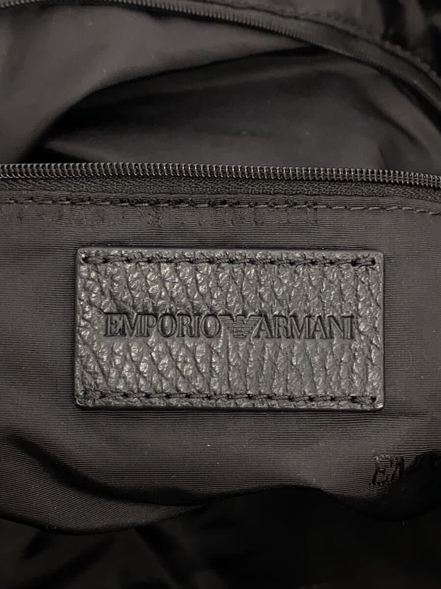 EMPORIO ARMANI Boston Bag Cotton GRY Solid Color 5