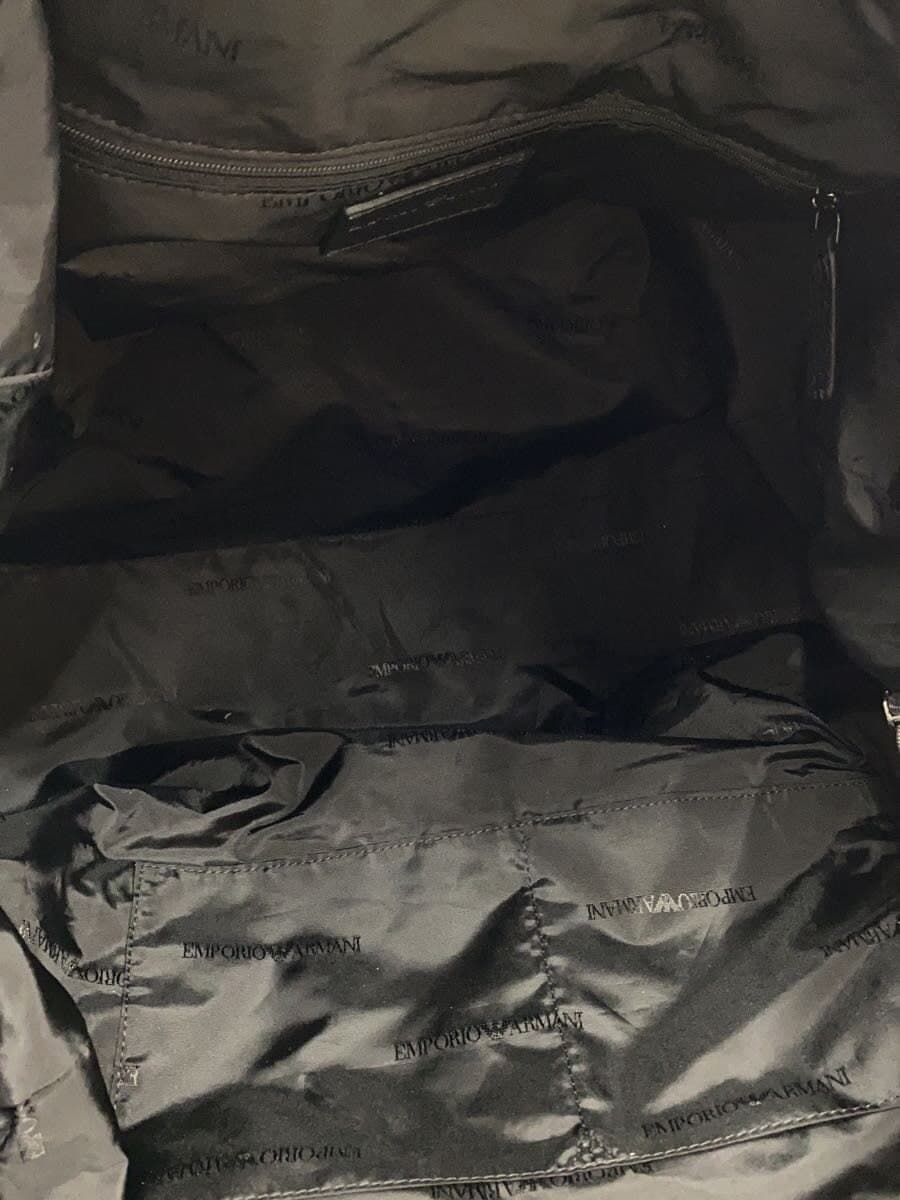 EMPORIO ARMANI Boston Bag Cotton GRY Solid Color 6