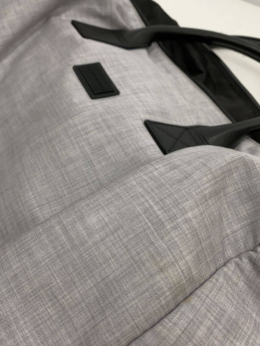 EMPORIO ARMANI Boston Bag Cotton GRY Solid Color 9