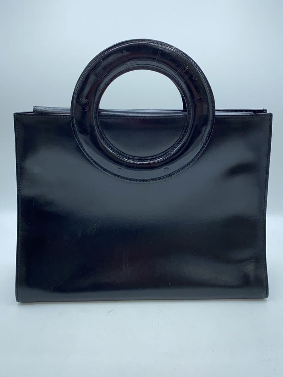 CELINE Handbag Leather BLK F-97 2 3