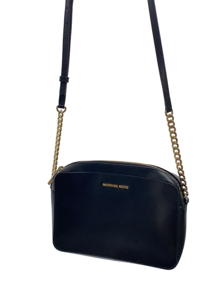 MICHAEL KORS Shoulder Bag Leather BLK DB-1812