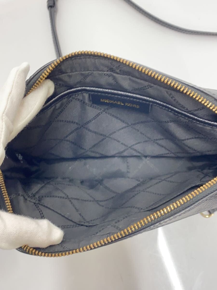 MICHAEL KORS Shoulder Bag Leather BLK DB-1812 6