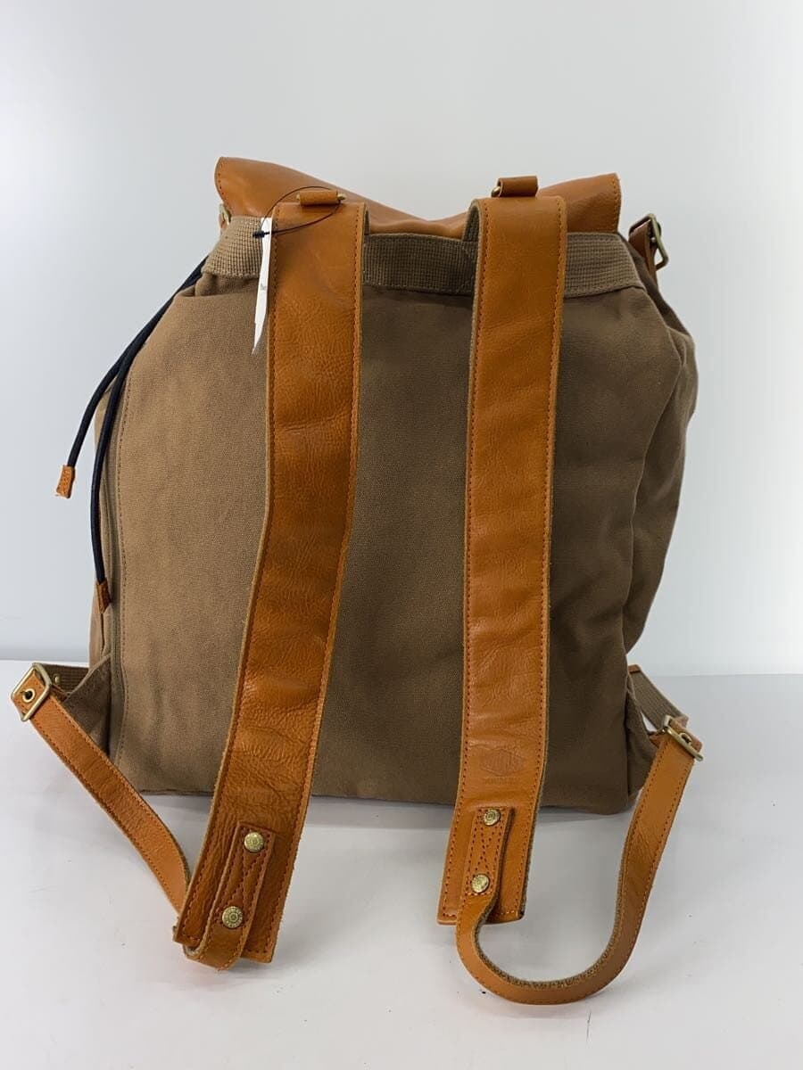 DOUBLES Backpack Leather CML Plain 3