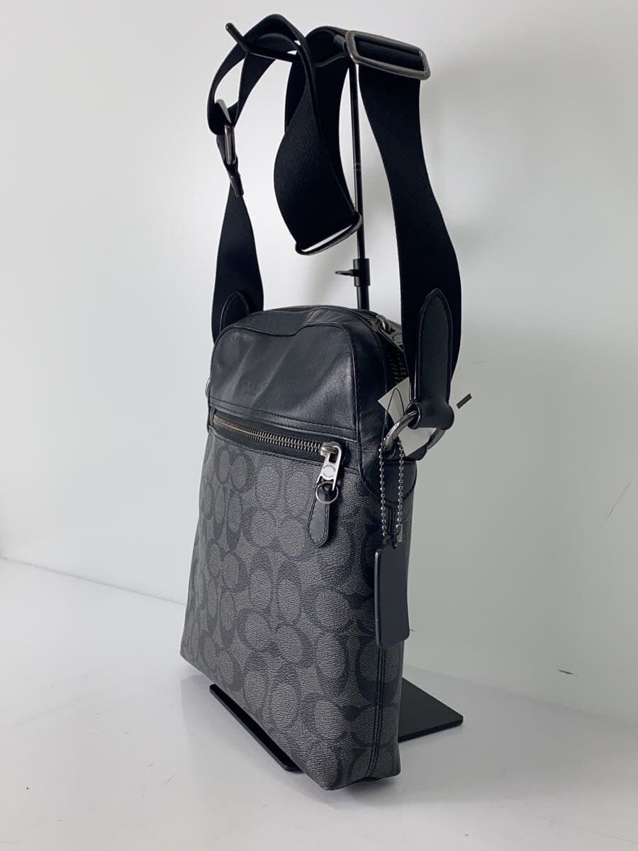 COACH Shoulder Bag Leather BLK All-over pattern 4010 2