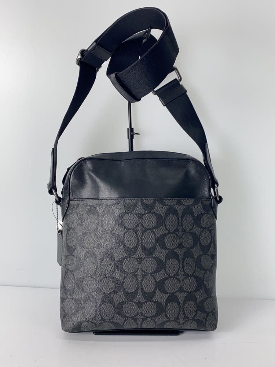 COACH Shoulder Bag Leather BLK All-over pattern 4010 3