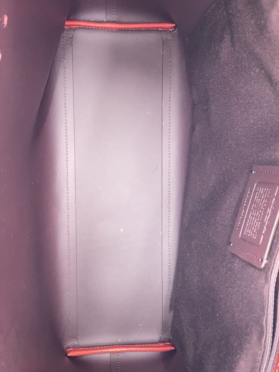 COACH Tote Bag Leather RED F37871 6