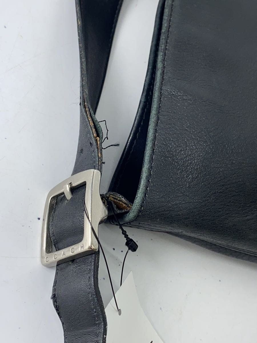 COACH Shoulder Bag Leather Black Solid Color 9406 7
