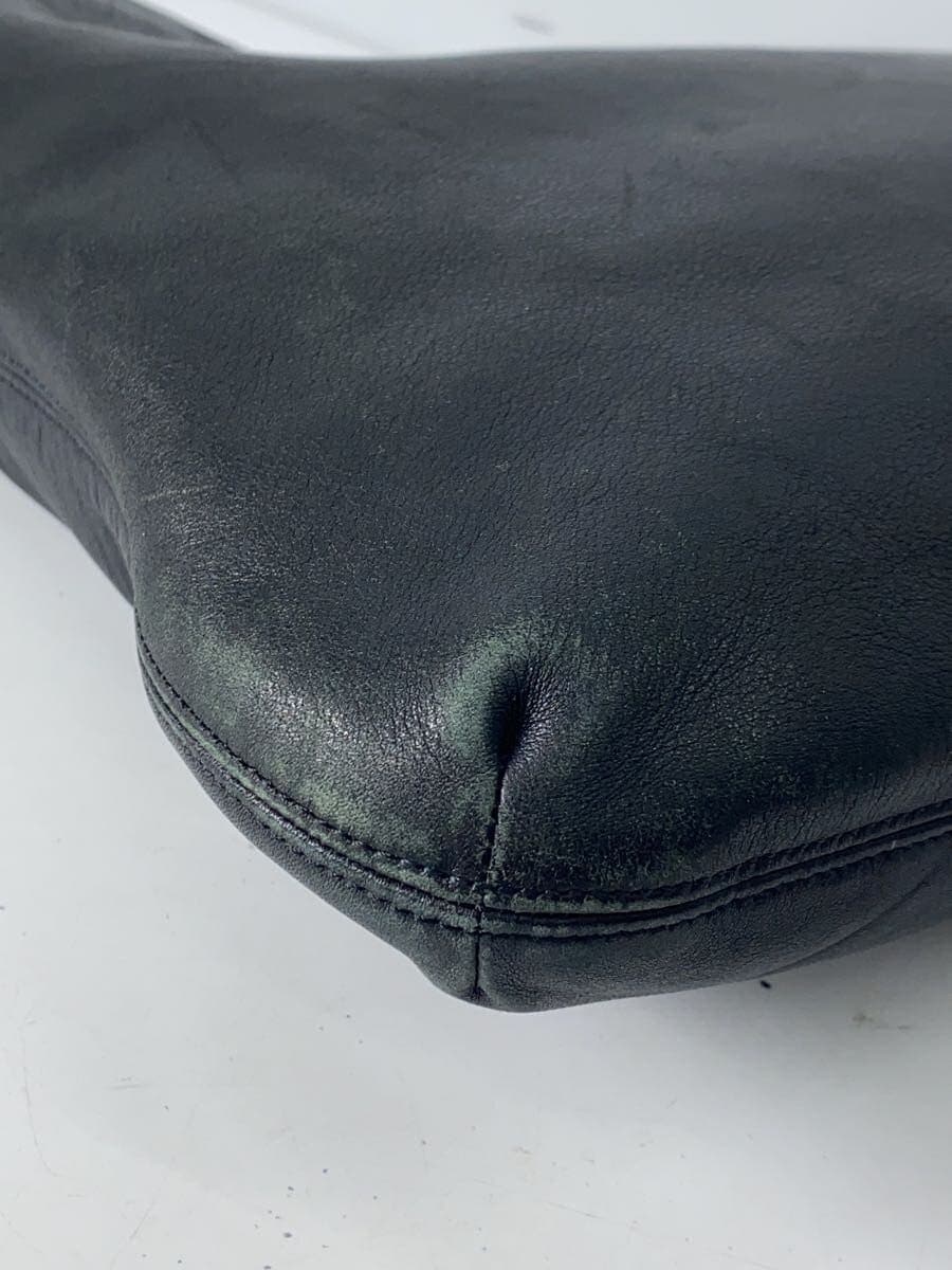 COACH Shoulder Bag Leather Black Solid Color 9406 9