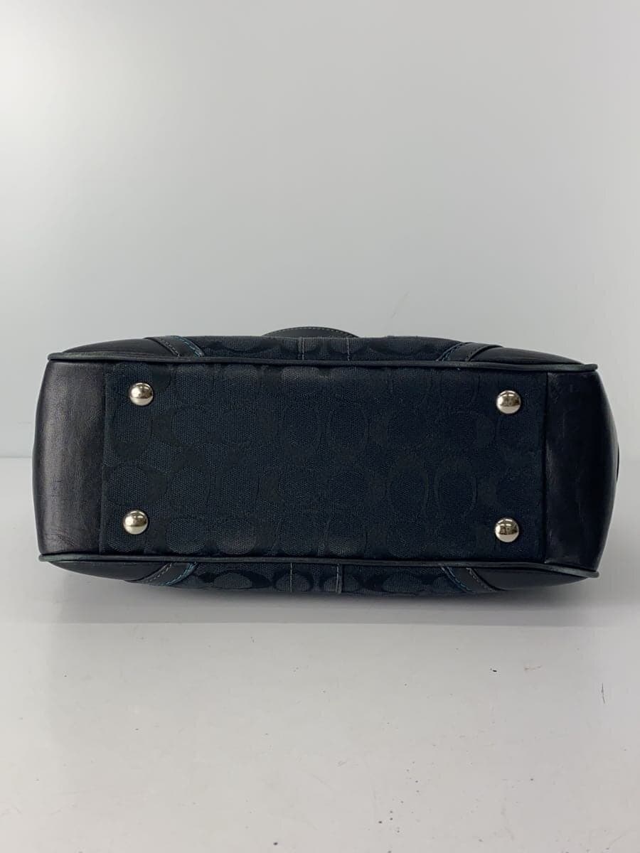 COACH Tote Bag_Signature Canvas BLK All-Over Print 8K49 4