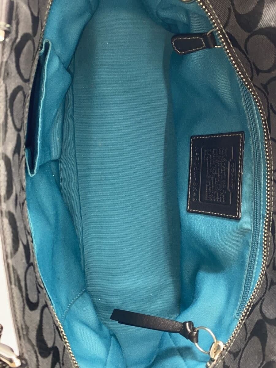 COACH Tote Bag_Signature Canvas BLK All-Over Print 8K49 6
