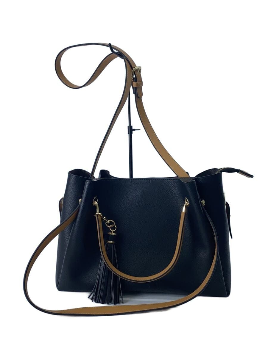 RODE SKO Shoulder Bag Faux Leather BLK Solid 7