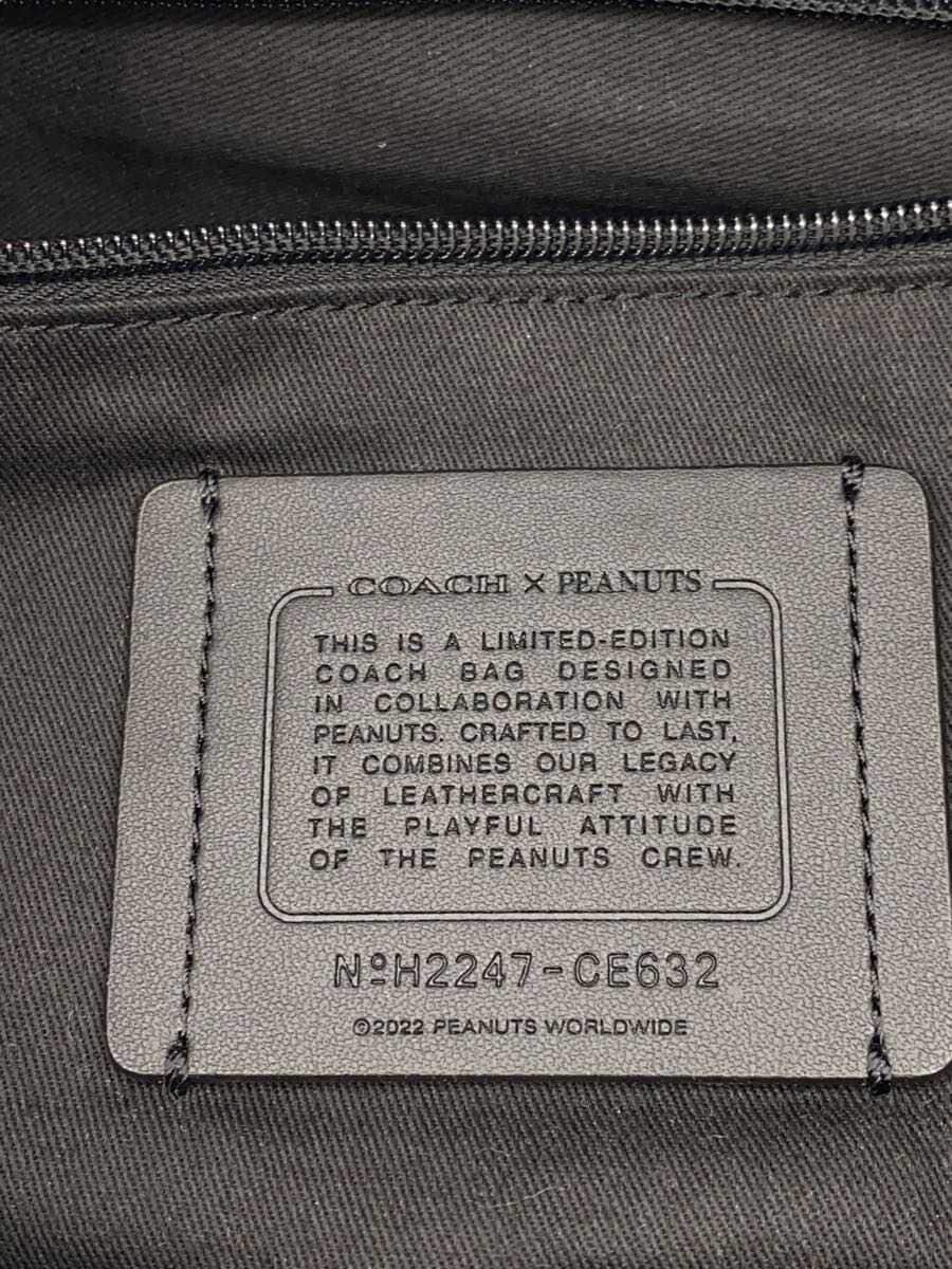 COACH Tote 38_Snoopy Ski Motif Canvas Navy CE632 5