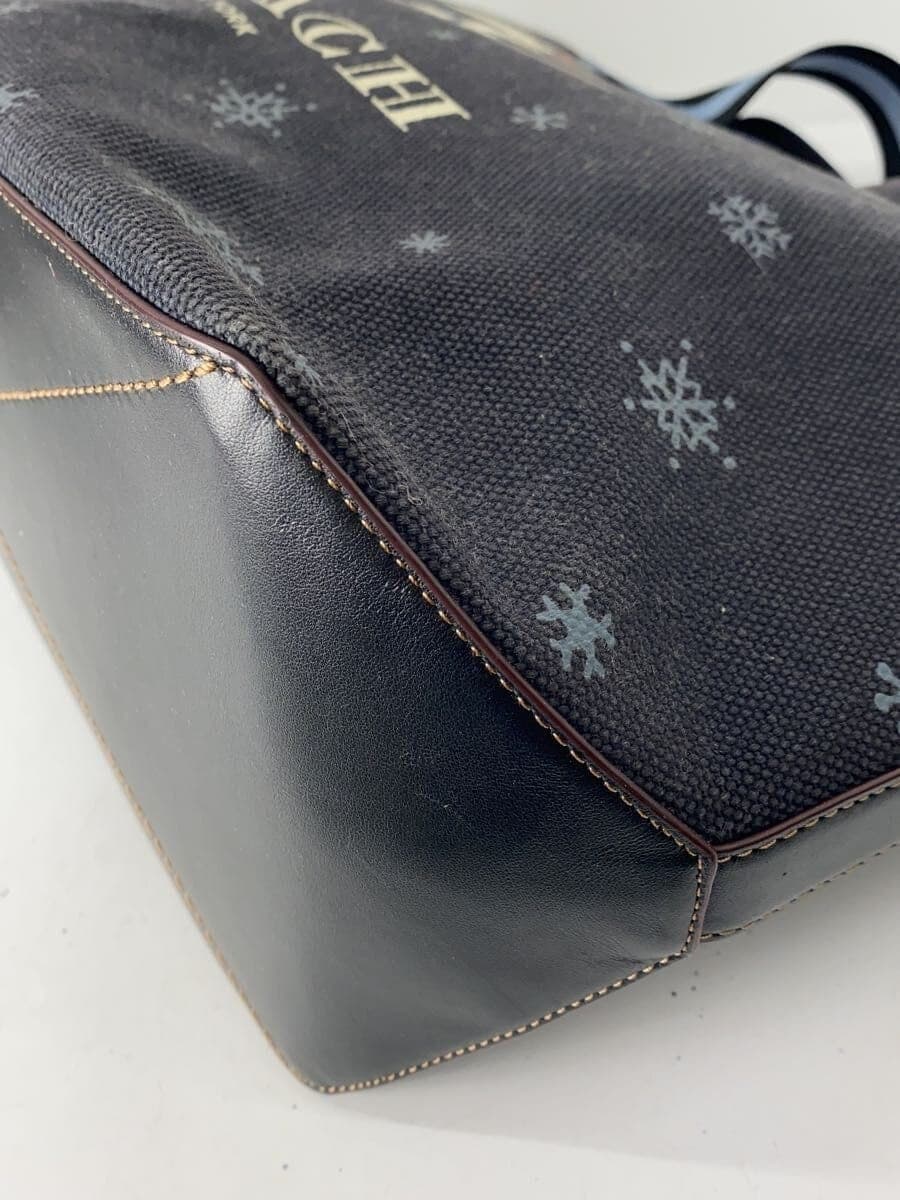 COACH Tote 38_Snoopy Ski Motif Canvas Navy CE632 9