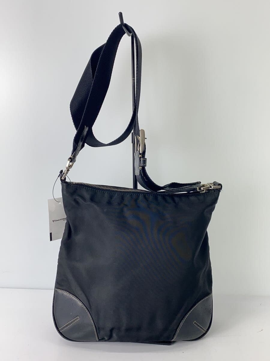 PRADA shoulder bag nylon black BT0332 3