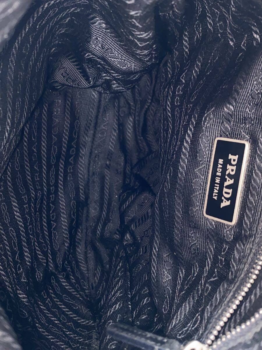PRADA shoulder bag nylon black BT0332 6