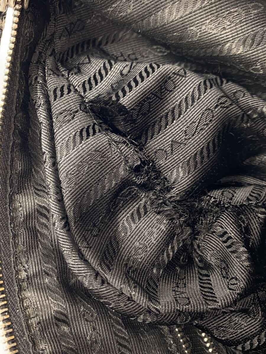 PRADA shoulder bag nylon black BT0332 8