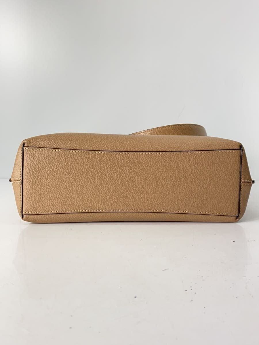 COACH bag leather BEG CA214 4