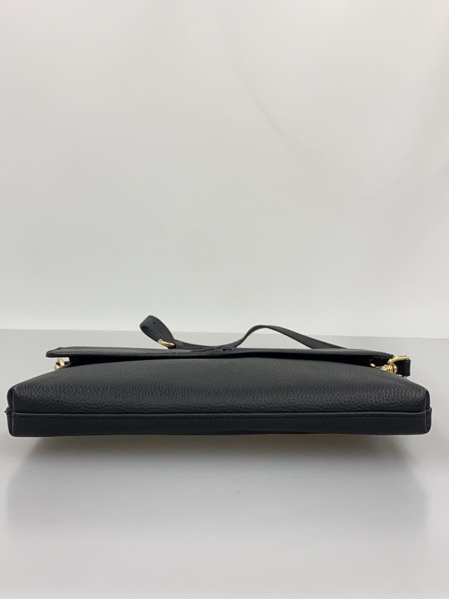 TORY BURCH shoulder bag leather BLK 4