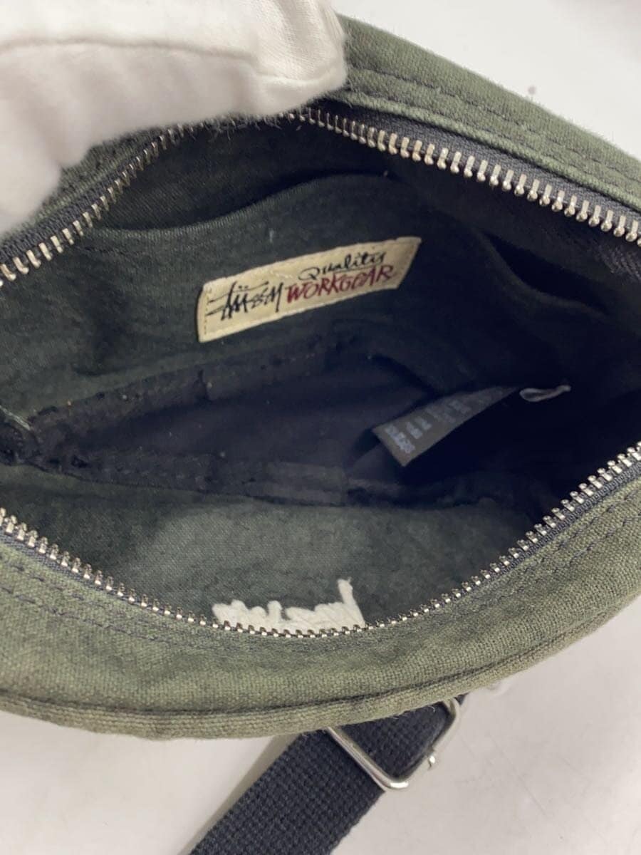 STUSSY Shoulder Bag Cotton KHK 6