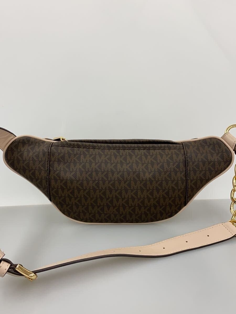 MICHAEL KORS Waist Bag Leather Brown AC-1901 3
