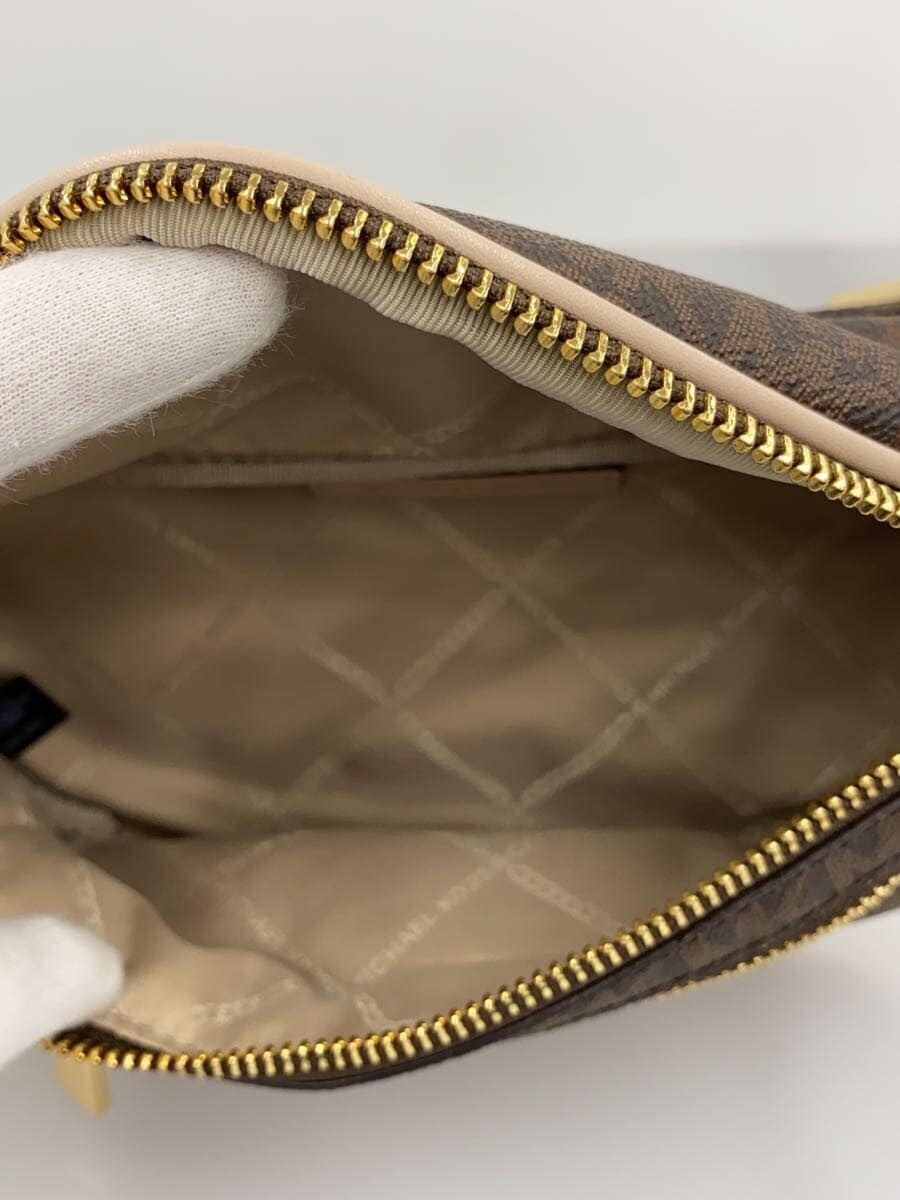 MICHAEL KORS Waist Bag Leather Brown AC-1901 6