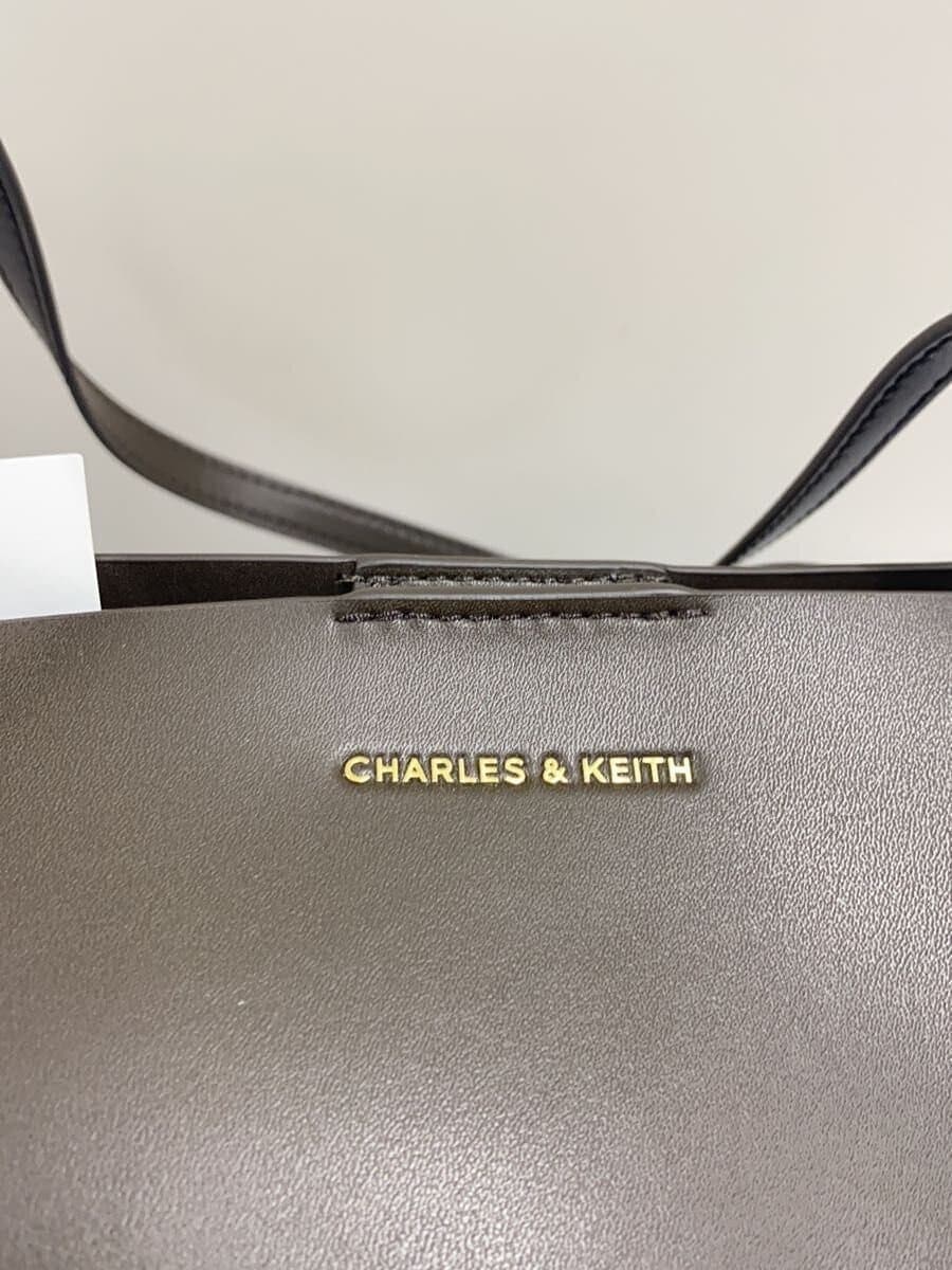 CHARLES&KEITH bag fake leather BRW plain 5