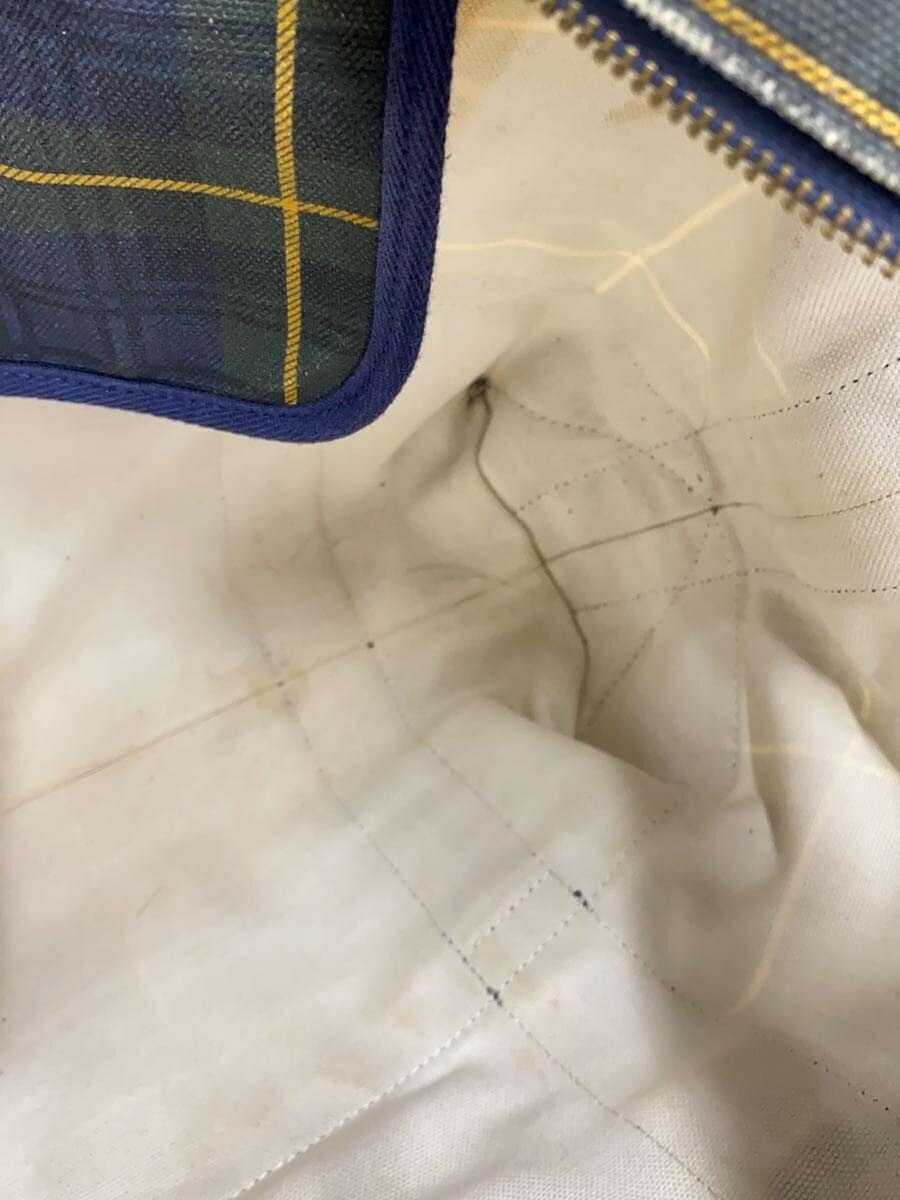 POLO RALPH LAUREN Tote Bag Canvas Blue Check 8