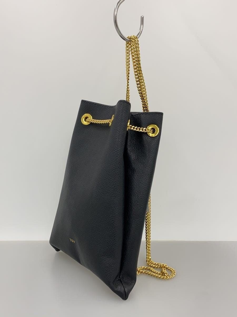 tov shoulder bag leather BLK plain 2
