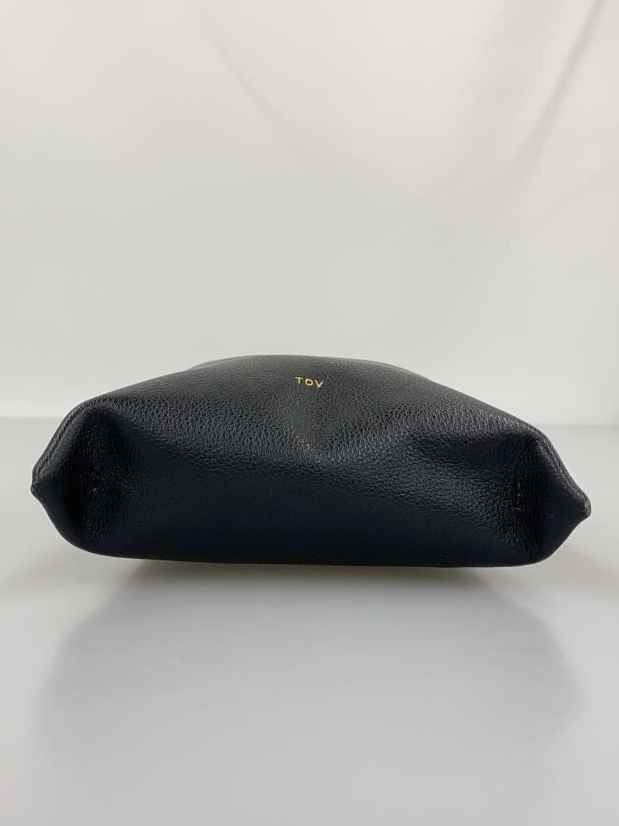 tov shoulder bag leather BLK plain 4