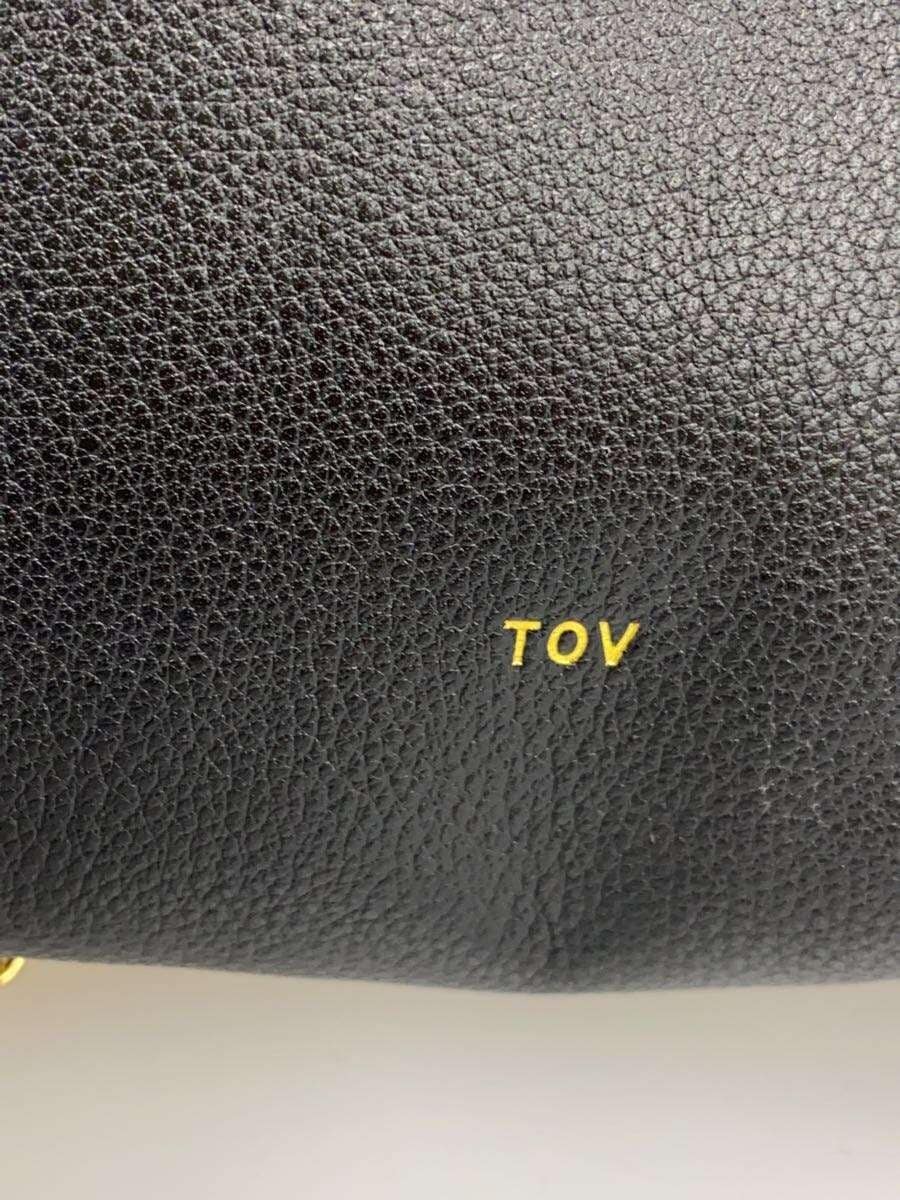 tov shoulder bag leather BLK plain 5