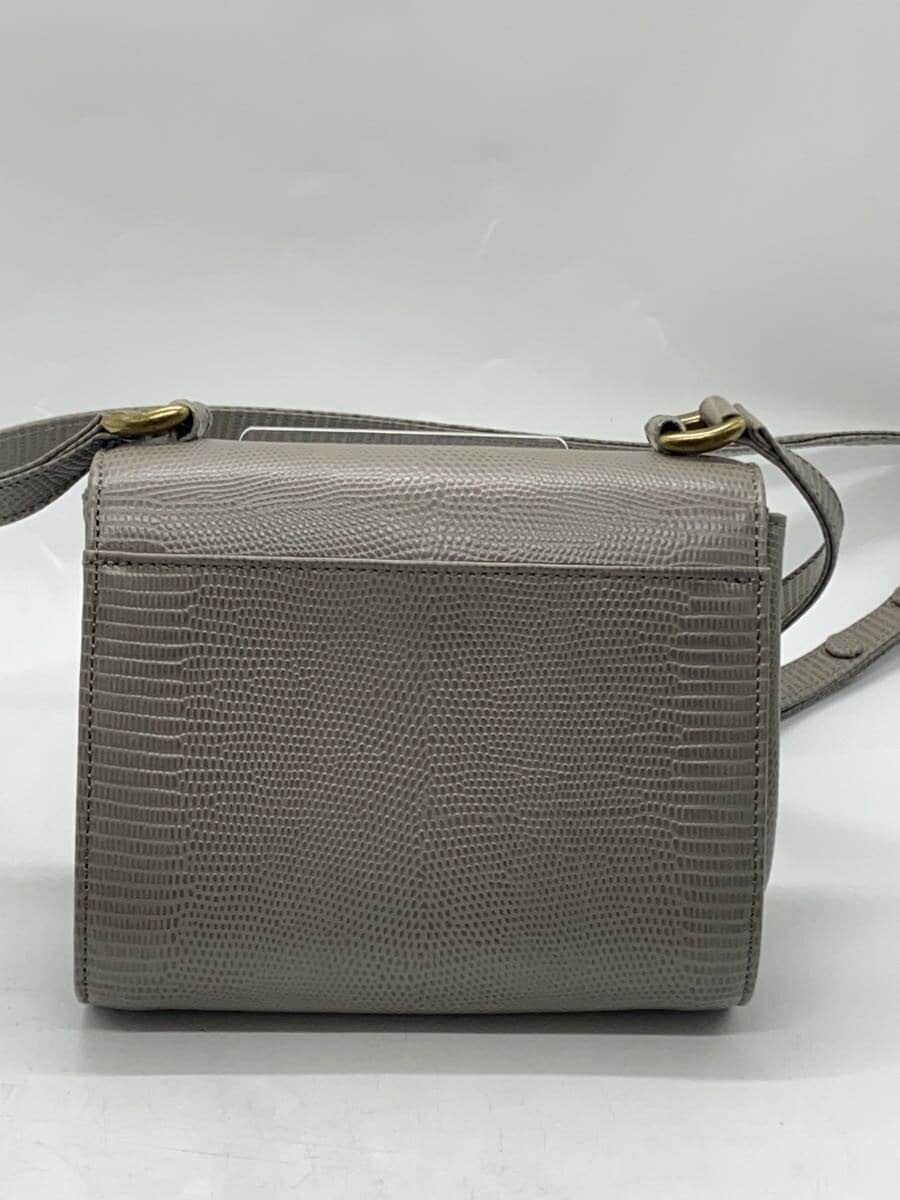 TOFF&LOADSTONE Shoulder Bag Leather GRY Solid 3