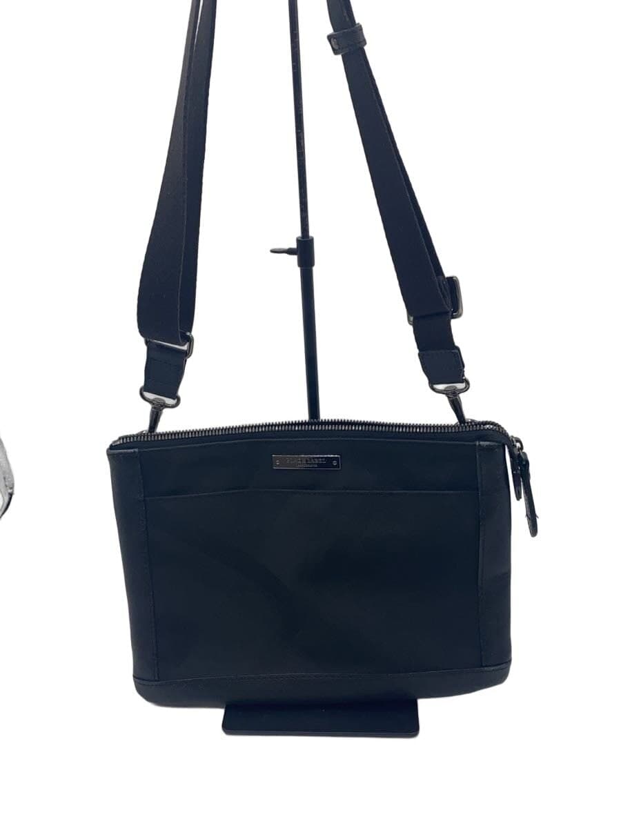 BURBERRY BLACK LABEL Shoulder Bag Polyester Black