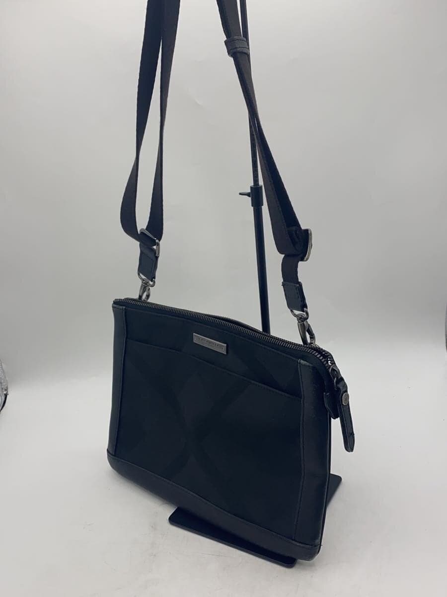 BURBERRY BLACK LABEL Shoulder Bag Polyester Black 2