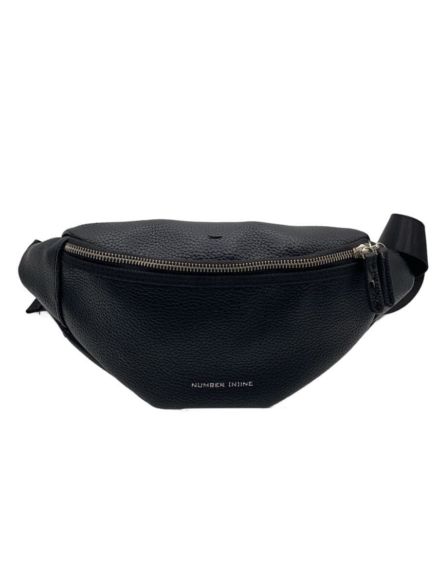 NUMBER (N)INE Waist Bag Leather Black